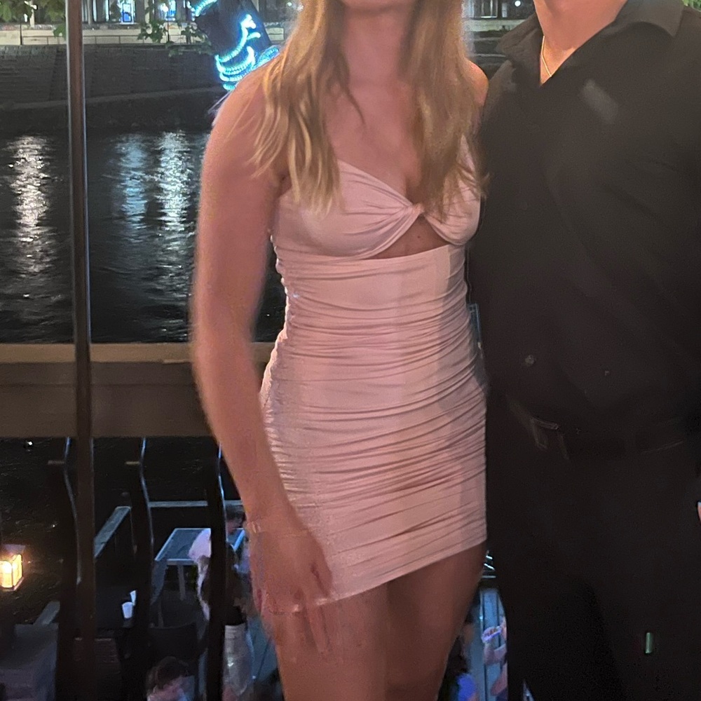 Pink Lucy in the sky bedazzled straps